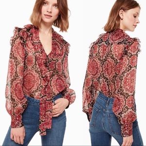 EUC Kate Spade Metallic Medallion top